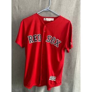 Mookie Betts Boston Red Sox Majestic Youth Large Jersey #50 Red Cool Base MLB